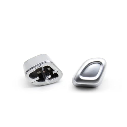 Interruptor ajuste asiento coche con acabado plata para Benz W204 W212 4