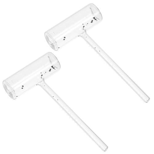 Hemobllo 2 piezas Tubo de Sublimación de de Vidrio Sellado para Laboratorio Escolar Instrumento Didáctico para Experimentos de Física Material Seguro y Multifuncional