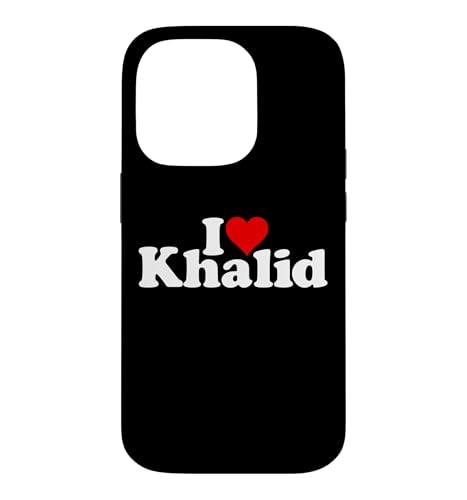 I LOVE HEART KHALID KHALED NAMEE ON A TEE �X�}�z�P�[�X iPhone 14 Pro �p