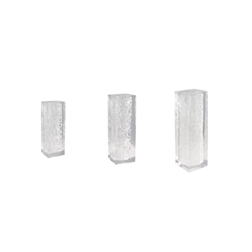 Vase acrylique transparent moderne de 35cm pour salon et décoration de table