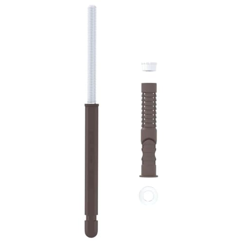 Genérico Soportes para estantes flotantes 12 pcs Beige Ø10 x 170 mm,Bricolaje,Accesorios de Bricolaje,Soportes y travesaños,Beige,4012405