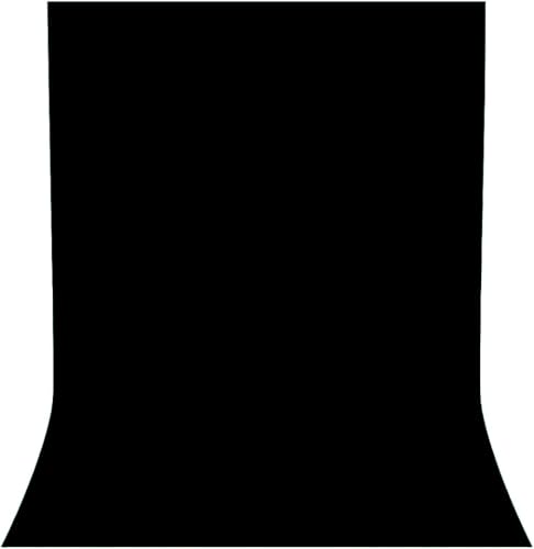 Black Backdrop for Photoshoot, Professional Photo Backdrop Background Curtain for Product Photography, Portraits, Wedding, Party, Live Streaming Video Recording 10X10 FT (Background Only)