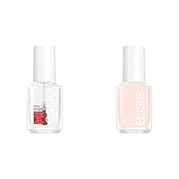 Essie Stay Longer Top Coat & Essie Original Nail Colour, Pale Pink Opaque Finish, 6 Ballet Slippers.