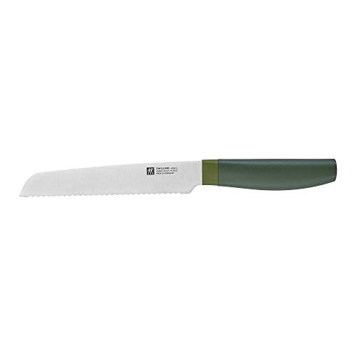 Image of ZWILLING Now S Serrated Utility Knife, 5-inch, Lime Green