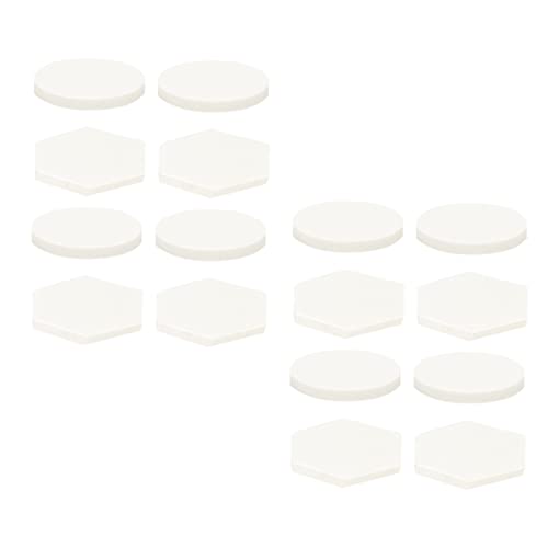 Mipcase 30 Piezas Unidades Bases Cerámicas para Coral Acuario Soporte Coral Fragamento Accesorios Peceras Peces Base Acuarios