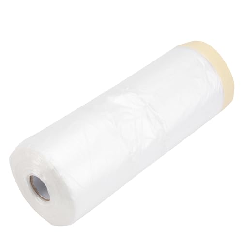 Genérico Cinta De Enmascarar Película Para Pintura En Aerosol 1100 Mm x 30 m Cubierta De Pintura Para Renovación De Vehículos Diseño De Rollo Para Uso En Paredes y Gabinetes Altos