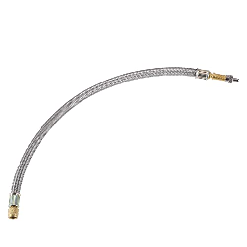 X AUTOHAUX 360mm 14.17'' Tire Valve Stem Extension Inflator Extender Hose Universal Fit for Car Motorcycle Bicycle