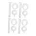 jojofuny 4pcs Lower Lock Bolt Bathroom Toilet Seat Lid Screw Toilet Seat Lid Screw Replacement Toilet Seat Cover Fixing Screw Toilet Lid Screws Bolts Pom Plastic Nail White Old Fashioned