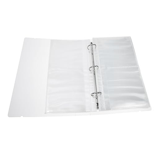 STOBAZA Art Portfolio Album Drawing Stick Storage Artwork Bag for Supplies Portable Artwork Organizer Postcard Sleeves