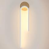 lamparas de pared modernas en colombia Lámpara de pared de alta calidad: la lámpara tiene un cuerpo de lámpara de aluminio y madera y una pantalla de silicona, es más duradera, no se oxida.