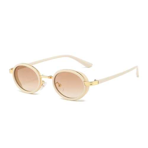 Lunettes de soleil ovales MUTYNE punk vintage et protection UV400 pour homme et femme