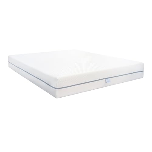 EROSS CONFORT | Colchón Viscoelástico con Espuma de Alta Densidad HD/50. Antialergénico. Tratamiento Antibacterias. Funda con Cremallera Desenfundable. (120x190)