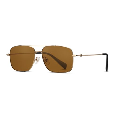 Lunettes de soleil en titane anti-reflet et verres trempés contre la fatigue