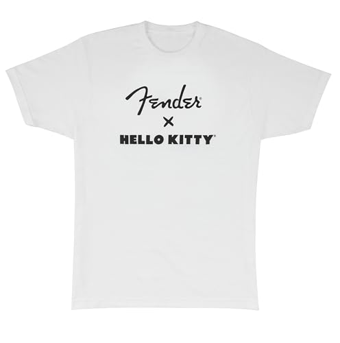 Fender x Hello Kitty Logo Tee, White, M