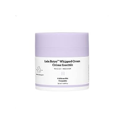 Drunk Elephant Lala Retro Whipped Cream. Replenishing Moisturizer for Skin Protection and Rejuvenation 15 mL  0.5 Fl Oz