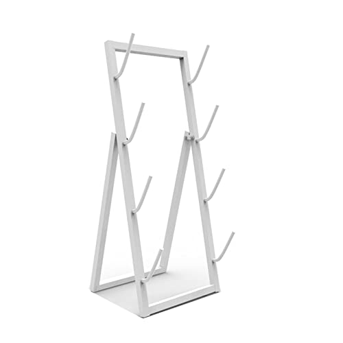 CKKNILV Basketball Organizer Display Rack Home Gym Storage Rack for Skateboards, 4-Tier Vertical Fitness Equipment Organize Holder, Free Standing Snowboard Display Stand