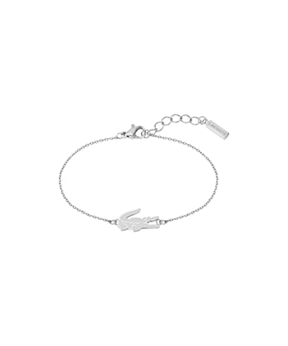 Lacoste Crocodile Chain Bracelet for Women - Stainless Steel Jewelry, Adjustable - Chic Collection, Fashion Accessory - Gift for Her