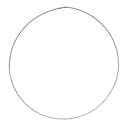 Rayher 2509100 Metal Rings Corrugated Flat Wire, Diameter 18 cm