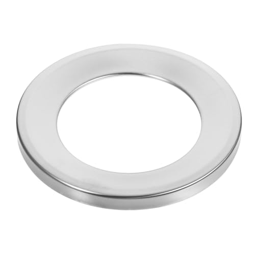 Luxshiny Stainless Steel Trash Can Cover Diameter Lid for Countertop Desktop Use Space Saving Design Easy Installation for Home Office Organization