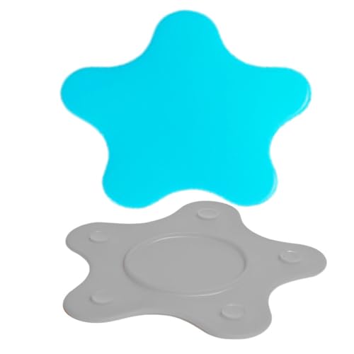 SMASOLO 2 Piezas Tapón de Drenaje de Silicona Estrella con Ventosa Antideslizante y Fácil de Limpiar Protección para Bañeras y Fregaderos Baño y Cocina Paquete de Unidades