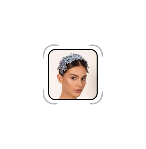 Serre-tête de mariée scintillant en cristal pour sublimer la coiffure de fête