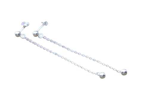 Boucles d'oreilles pendantes perles argent massif pour un style chic au quotidien