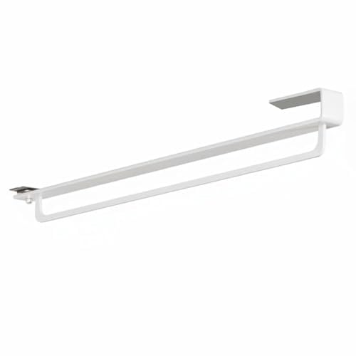 FytStycale Top Mounted Hanging Rack Heavy Duty Wardrobe Hanging Organizer Stainless Steel Storage Furniture for Spacious Closet Use-Through Closet, White, 30cm