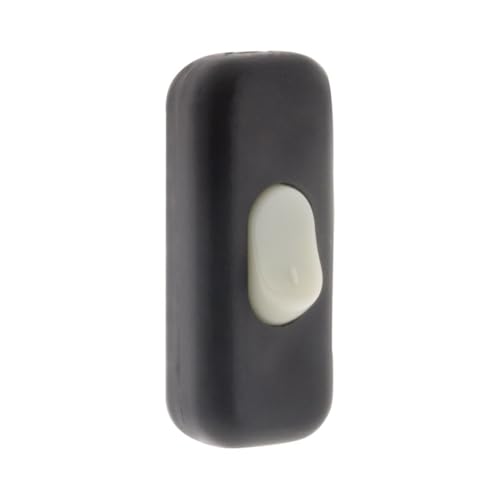 Zenitech Interrupteur 2A Bipolaire Luminescent - Noir