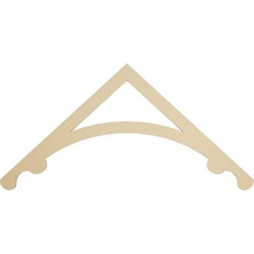 Ekena Millwork GPP048X022X100LEG Legacy Architectural Grade PVC Gable Pediments, 48"W x 22"H x 1"P (11/12) Pitch