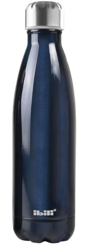 levitantes Botella Termo INOX 0,5L, Color Azul, Aislamiento al vacío, Mantiene temperaturas. Ideal para Bebidas frías o Calientes en Exteriores.