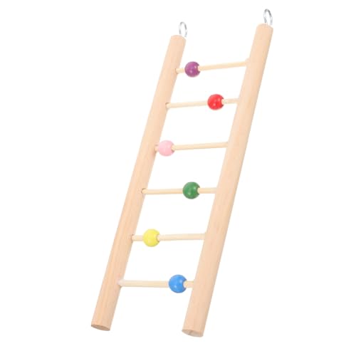 SUPVOX Parakeet Step Ladder Toy Bird Platform for Cage Wooden Bird Climbing Ladder Parrot Toys for Conures