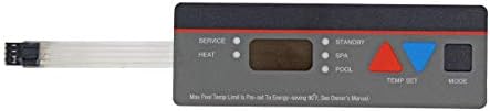 Pool Heater Replacement Control Panel Keypad Membrane Switch Compatible with Hayward All H-Series Pool Heaters,Fits Models H100ID1 H200FDN