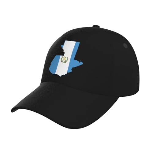 Flag of Guatemala Map Baseball Hats for Men and Women - Classic Adjustable Hats