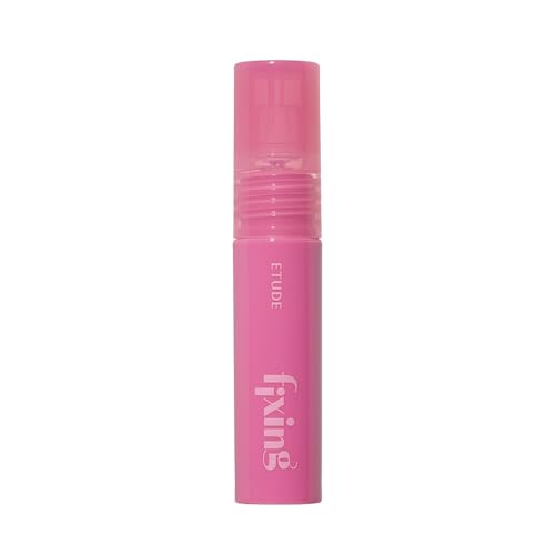 Image of ETUDE Glow Fixing Tint Mini | For Plump & Fuller Lips | Non-Sticky, Moisturising, Vegan, Glossy Tint| Shade-07, Cold Fuchsia- 2g