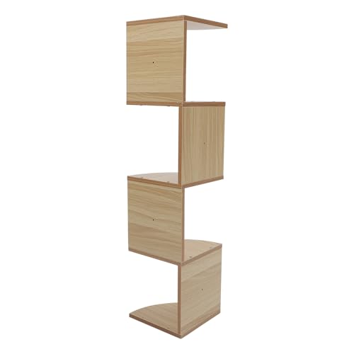 Étagère murale en bois synthétique à 5 niveaux avec support de rangement moderne - 2