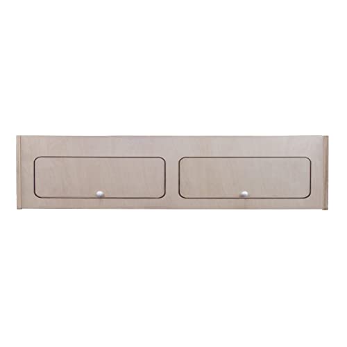 Armoire de Rangement en MDF Placard à Nourriture Accessoires de Cusine Vaisselle - 100cm x 25cm x...