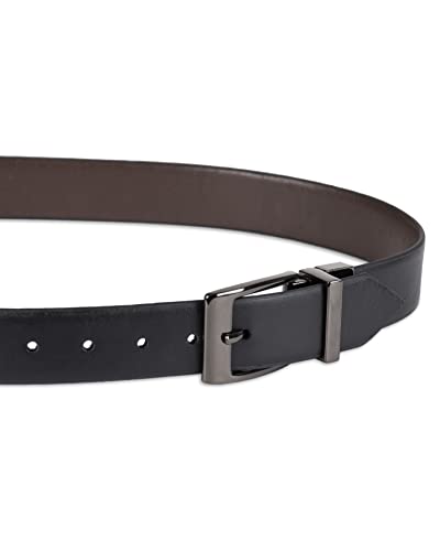 Dockers Boys' 28mm Feather Edge Reversible Boys Belt
