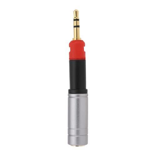 Be In Your Mind 1 adaptador convertidor de audio estéreo macho de 2,5 mm a hembra de 3,5 mm compatible con ATH-M40X compatible con Sennheiser HD598 de 52,7 x 7,9 mm adaptador de conector de