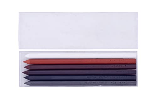CRETACOLOR Graphite Lead Set, 6-Colors, multicolor, 5.000