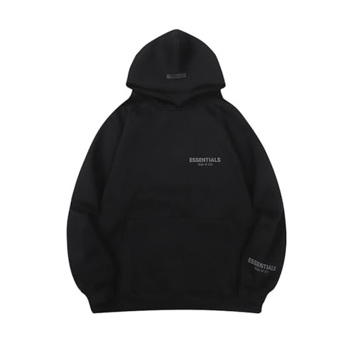 HAOZYUN High Street Hoodie Mit Buchstabenprint Auf Der Brust Modischer Lockerer Mantel Winterlich Gefüttert Vielseitig Kombinierbar Für Damen Und Herren Geeignet-Color-5||s