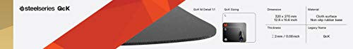 Steelseries QcK Heavy Large Nero Tappetino per mouse per gioco da computer - Mousepad - Immagine 5