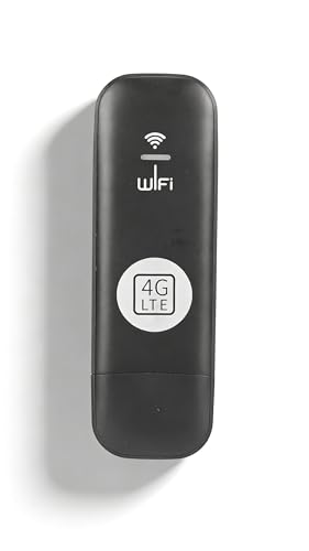 VELATEMOR 4G LTE USB WiFi Modem with SIM Card Slot, 150Mbps High Speed Portable Internet Dongle, Plug and Play No Driver Needed, Up to 8 Devices, for Travel Home PC Laptop