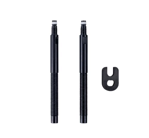 Schwalbe Noirs Set 2 prolongateurs Valve t.Type/tubeless 65mm Mixte, 65 mm, Noir