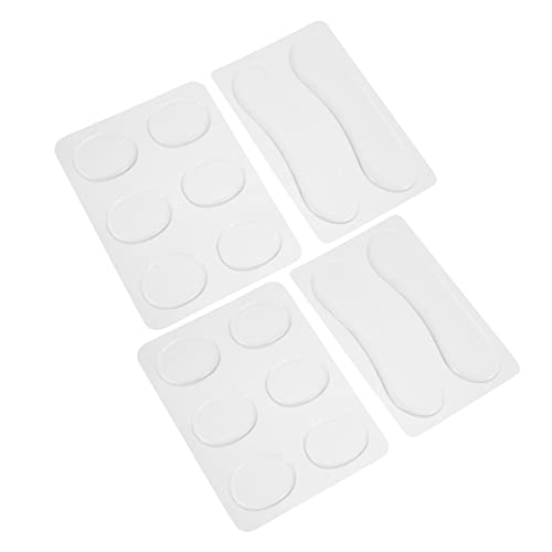 Toddmomy 16Pcs Drum Mute Gel Pads Transparent Silicone Dampening Pads for Snare Drum Drum Kit Cow Bells Percussion Control Vibration Overtones Strong Adhesion Drum Accessory