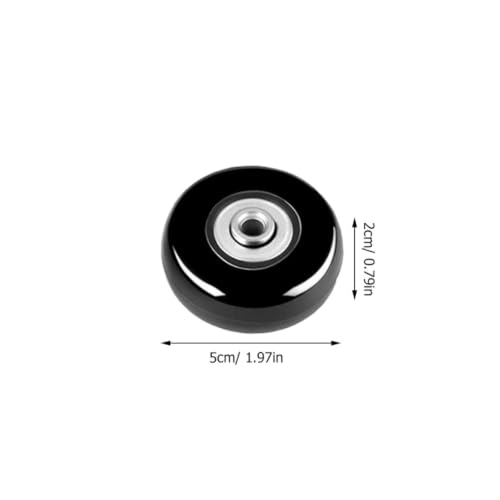 Beaupretty 6 Set Luggage Wheel Replacement for Suitcases with Rubber and Iron Material, Universal Fit Trolley Caster, Easy Replacement Suitcase Spinner Wheels for Travel Bags, 360 Degree - Image 2