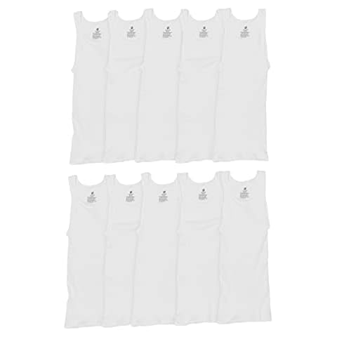 Hanes ComfortSoft Men's Tank Undershirt 10-Pack Cover