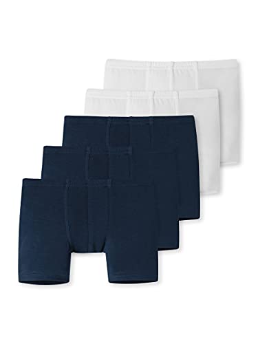 Schiesser Jungen 5 Pack Boxershort Unterhosen - 95/5 Organic Bio Baumwolle Größe 92 Bis 140 Unterwäsche, Sortiert 3_173129, 98 EU