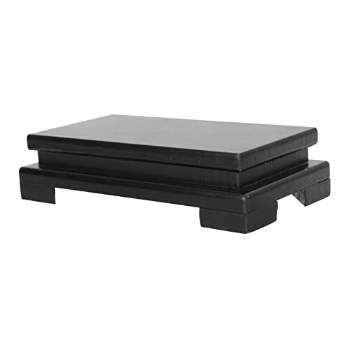 TOPBATHY Base Rectangular De Madera Para Maceta Soporte Para Estatua Budista Pedestal Versátil Para Decoración Interior Para Floreros y Jardinería