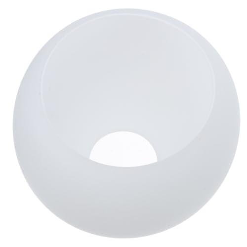 TOYANDONA Pantalla Colgante de Cristal Lechoso Mate 138mm Doble Orificio (45mm Superior, 90mm Inferior) para Lámparas Colgantes, Globo de Luz Repuesto, Cubierta de Globo para Iluminación