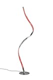 Stile: Moderno FRANKYSTAR Rubin Piantana Led Alluminio Satinato Effetto Cristallo Con Telecomando Luce Bianca Dimmerabile + Rgb H.116Cm